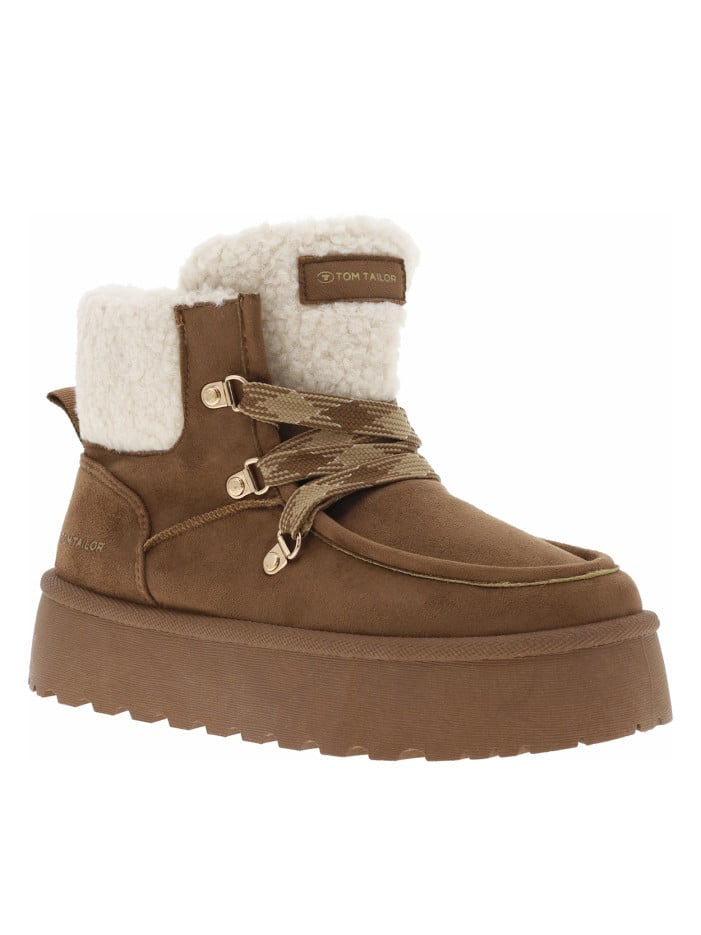 Bottines camel à talon...