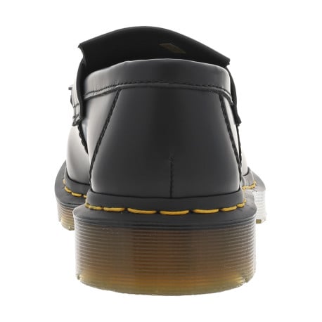 Mocassins en cuir noirs avec talon décroché bas et à fermeture slip-on - Image 6