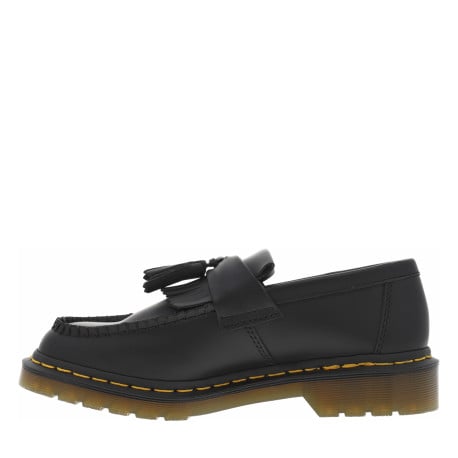 Mocassins en cuir noirs avec talon décroché bas et à fermeture slip-on - Image 2