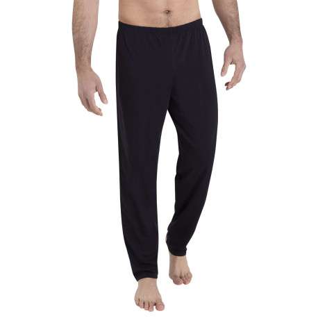 Pyjama en coton bleu marine imprimé et pourvu de manches longues - Image 2