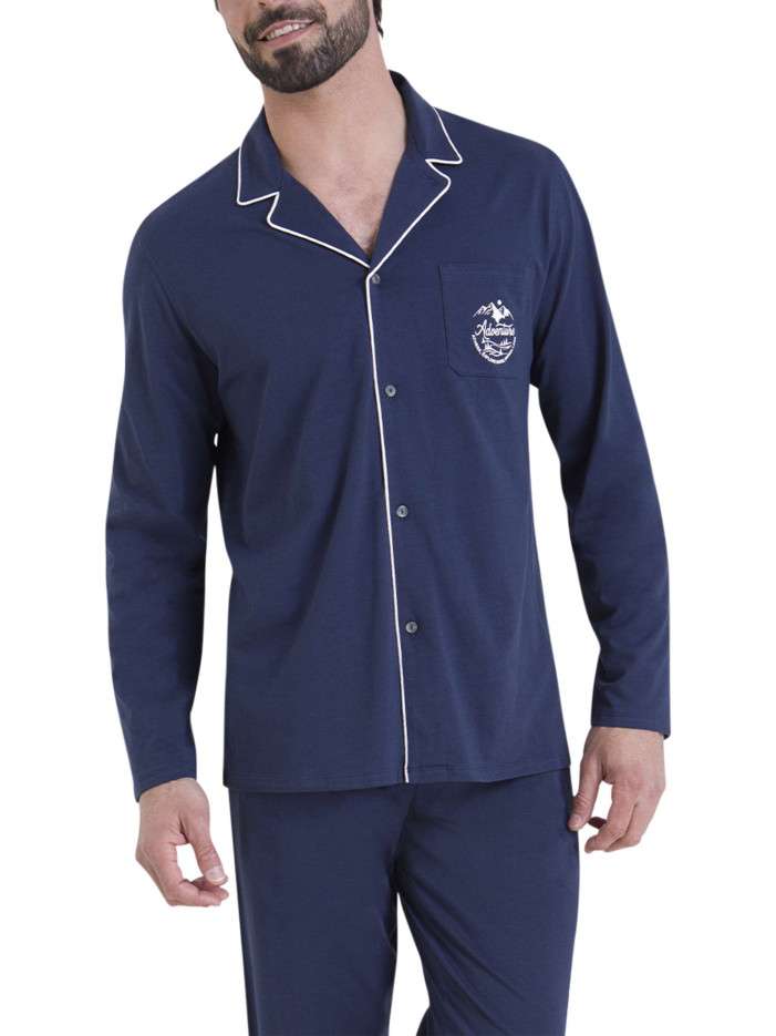 Pyjama chemise en coton...
