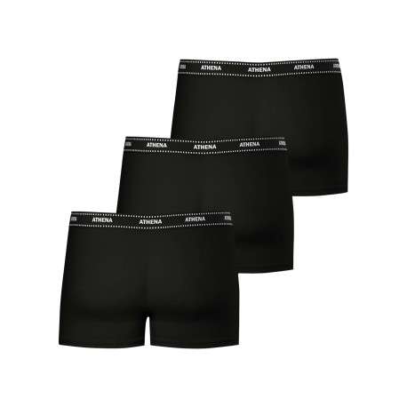 Lot de 3 boxers noirs en coton pourvus du logo de la marque - Image 2