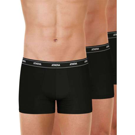 Lot de 3 boxers noirs en coton pourvus du logo de la marque - Image 3