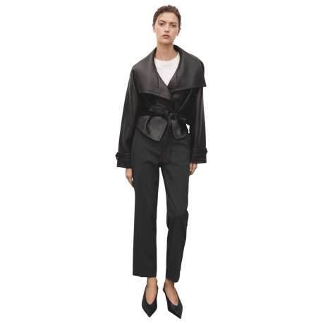 Pantalon chino gris à rayures tennis avec une coupe droite et 4 poches - Image 4