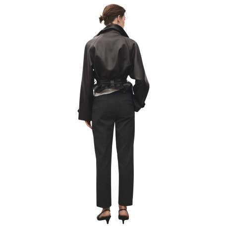 Pantalon chino gris à rayures tennis avec une coupe droite et 4 poches - Image 5