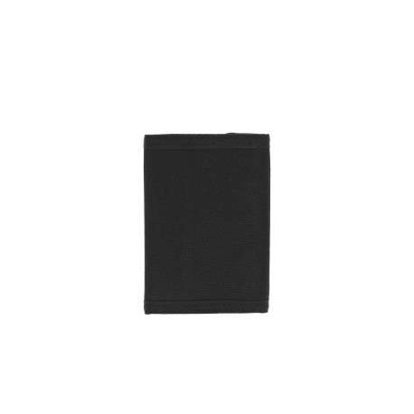 Portefeuille noir en forme rectangle avec logo de la marque cousu - Image 2