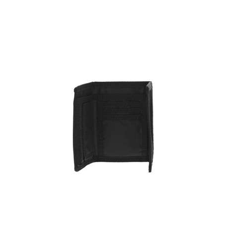 Portefeuille noir en forme rectangle avec logo de la marque cousu - Image 3