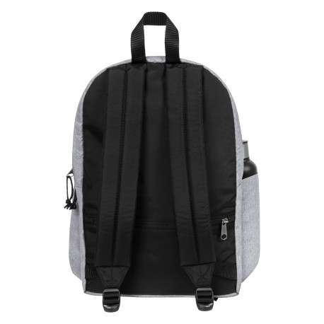 Sac à dos gris clair pourvu d'anses réglables et de fermetures zippées - Image 3