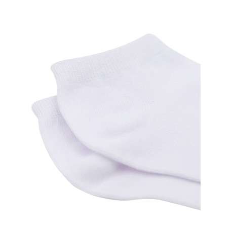 Chaussettes basses en coton biologique blanches ornées du nom de la marque - Image 3