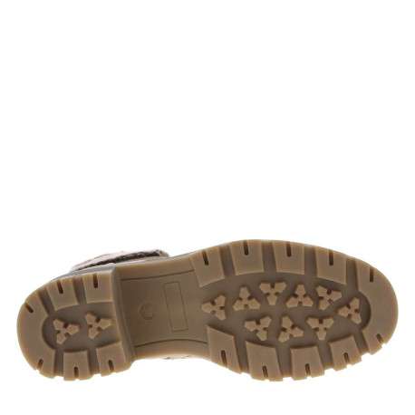 Bottines taupe à talon décroché moyen avec une doublure en fausse fourrure - Image 5