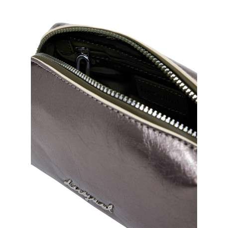 Trousse bronze satinée pourvue d'une fermeture zippée - Image 5