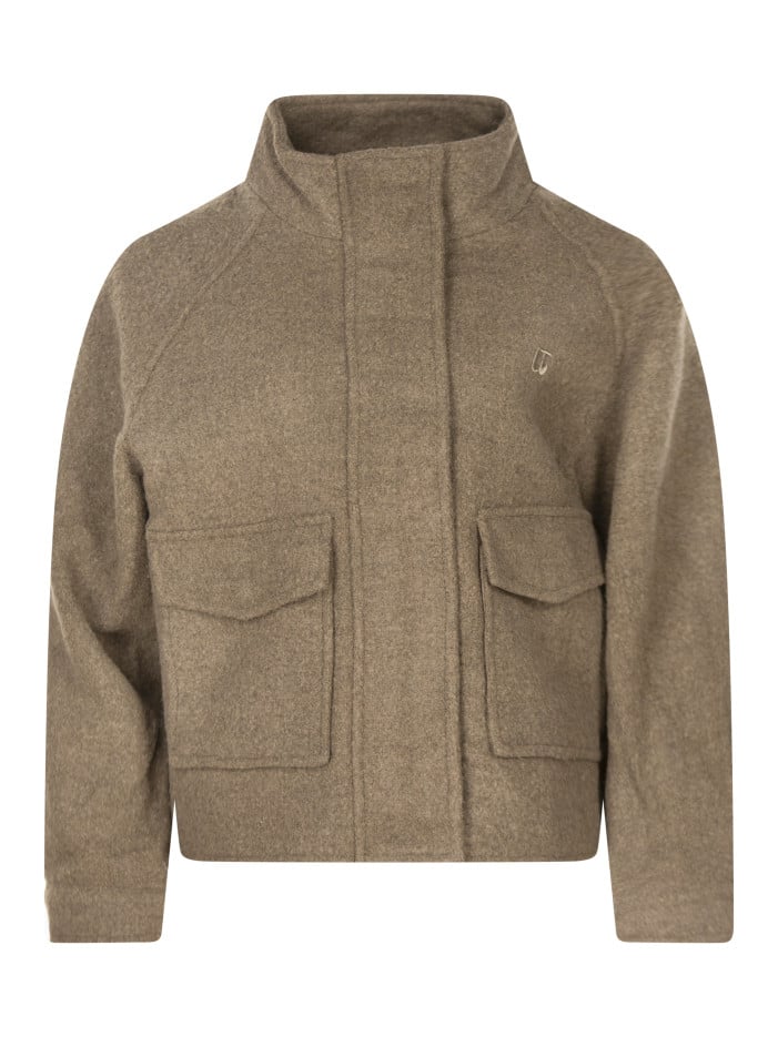 Veste taupe uni coupe...