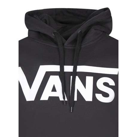 Sweat en coton noir uni avec une coupe droite et un col à capuche - Image 3