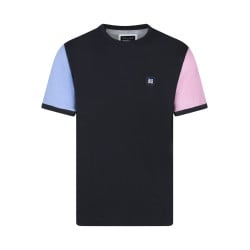 T-shirt en coton nuit imprimé avec une coupe droite et logo iconique 