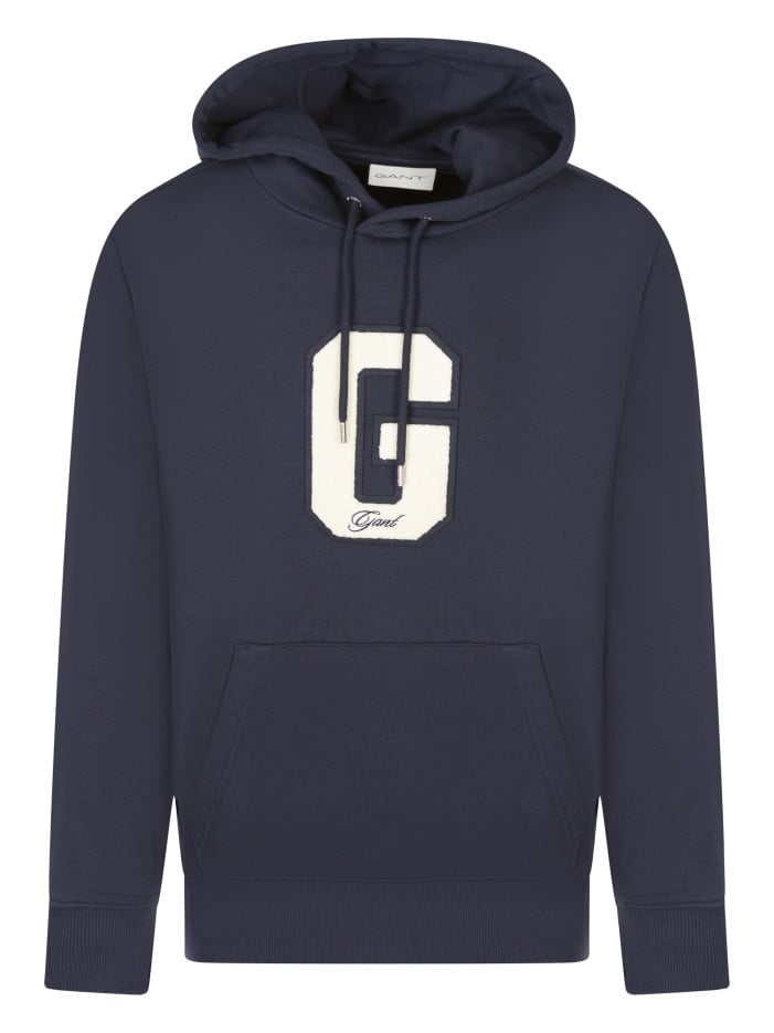 Sweat en coton marine brodé...