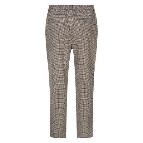 Pantalon chino caramel à motif pied de poule avec une coupe slim - Image 2