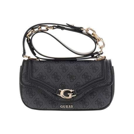 Sac besace noir monogramme à bandoulière amovible et ajustable