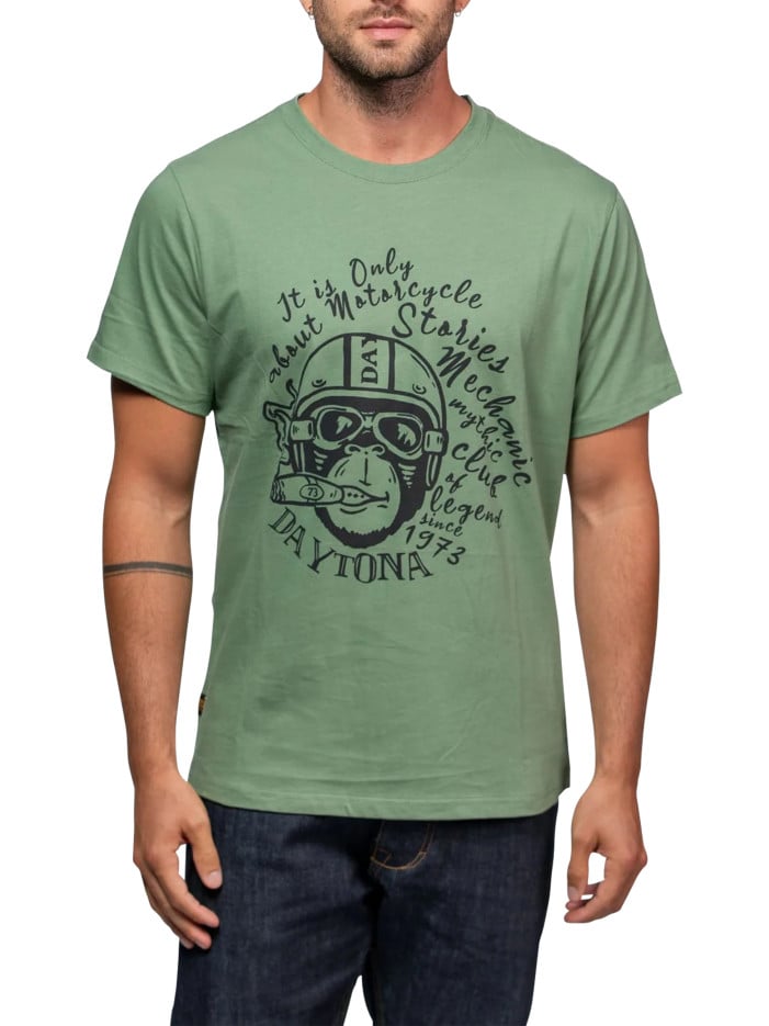 T-shirt en coton kaki...