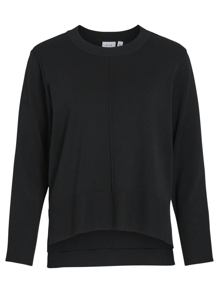 Pull noir en maille...