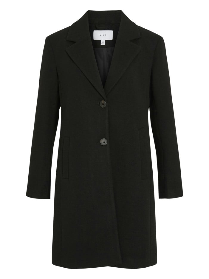 Manteau noir long pourvu...