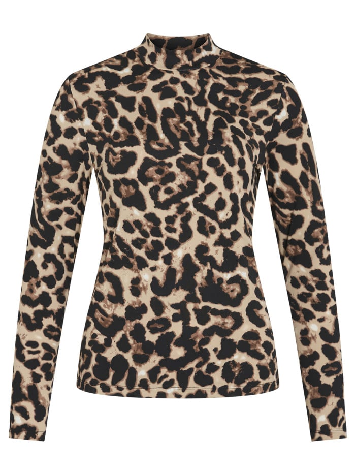 T-shirt à imprimé léopard...