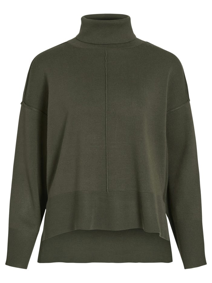 Pull kaki en maille...