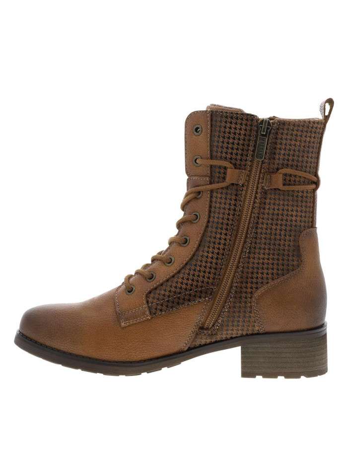Bottines cognac à talon...