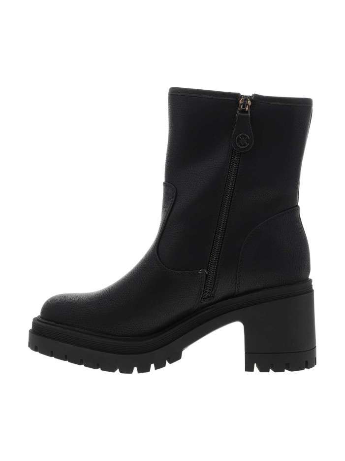 Boots noires à talon...
