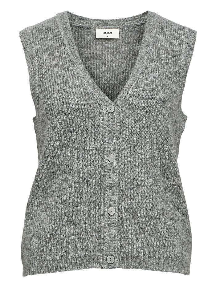Gilet gris en maille...