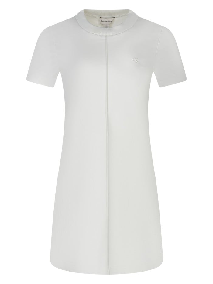 Robe courte écrue unie avec...