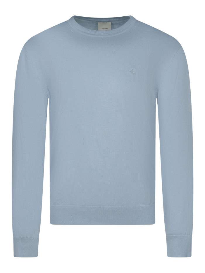 Pull ciel uni en coton avec...