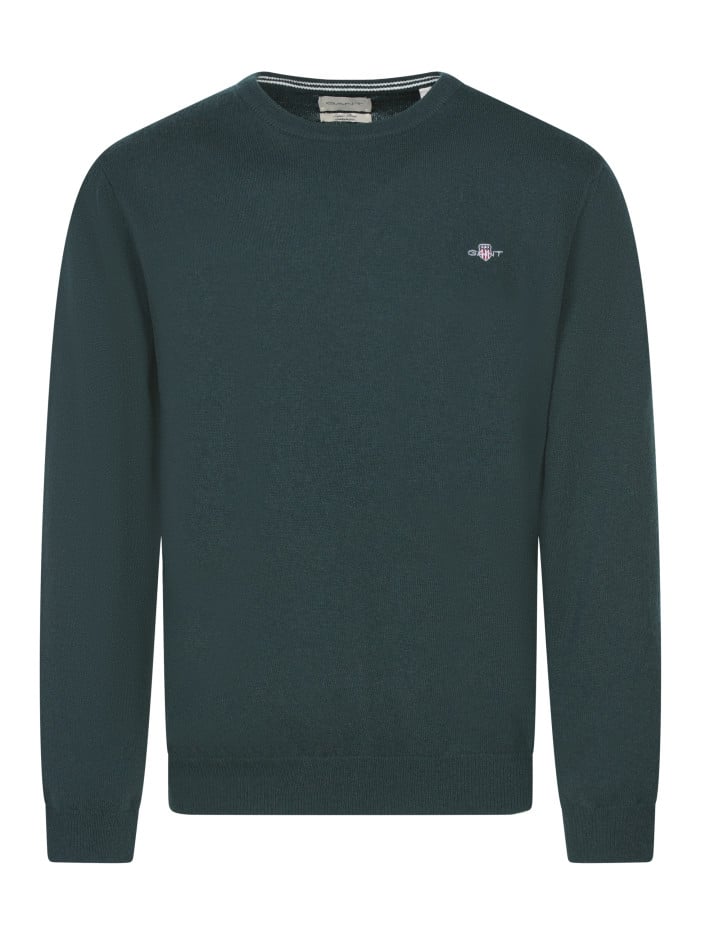 Pull en laine d'agneau vert...