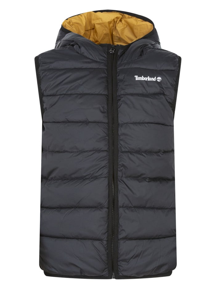 Doudoune noire unie avec...