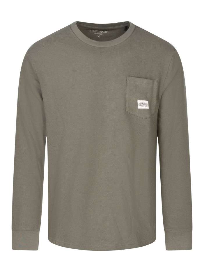 T-shirt kaki uni en coton...