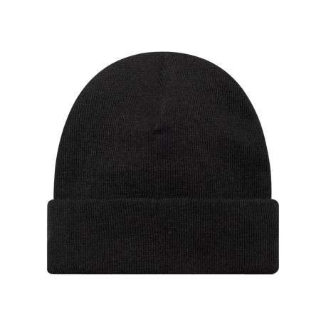 Bonnet noir en maille tricotée pourvu d'un motif brodé à l'avant - Image 2