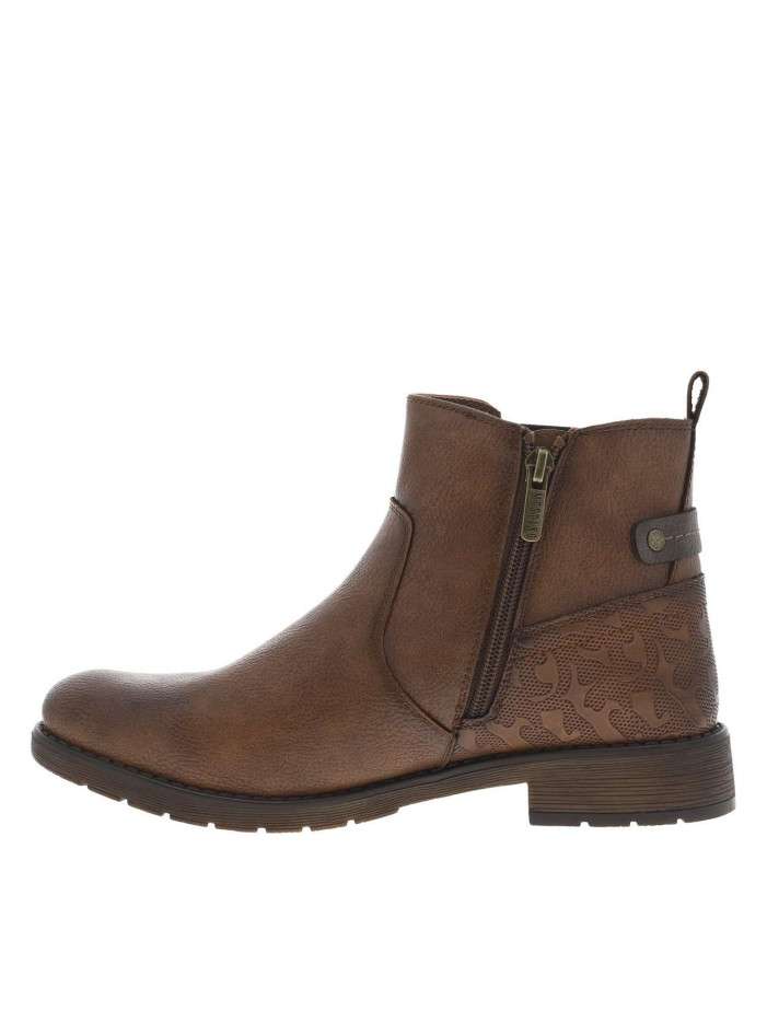 Boots cognac à talon...