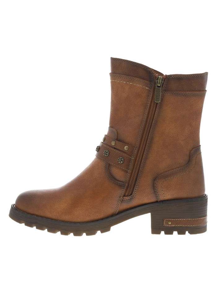 Boots cognac à talon...