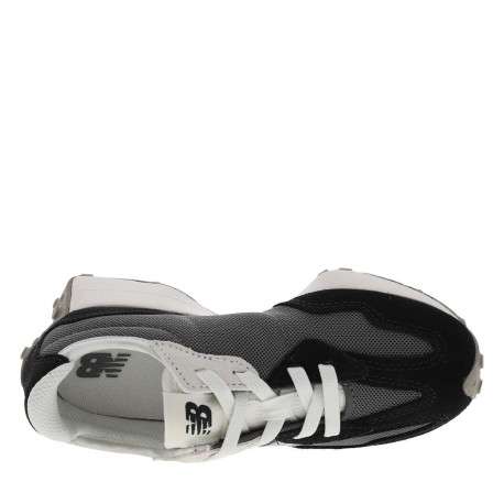 Baskets running noires avec empiècements en croûte de cuir et lacets - Image 4