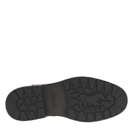 Boots brunes à talon décroché bas avec 2 zips et des lacets ronds - Image 6