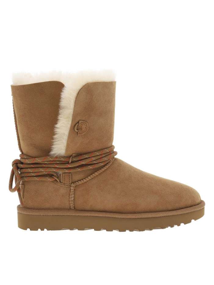 Boots en cuir taupe à talon...