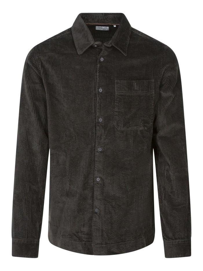 Chemise en coton kaki unie...