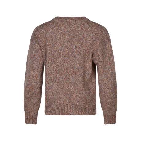 Pull rose en maille tricotée coupe ajustée avec des manches longues - Image 2
