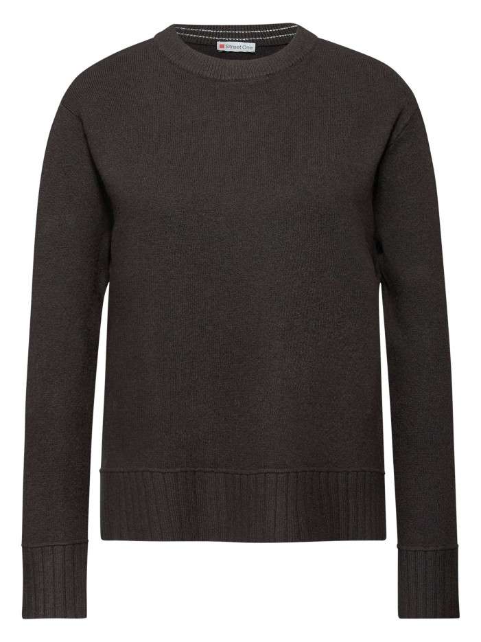 Pull chocolat uni coupe...