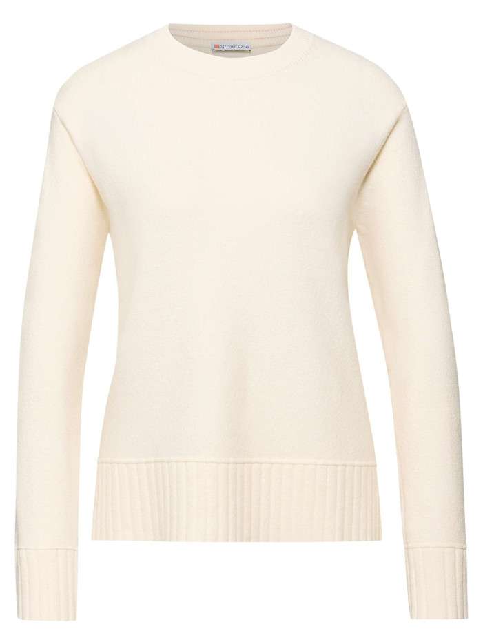 Pull écru uni coupe cintrée...