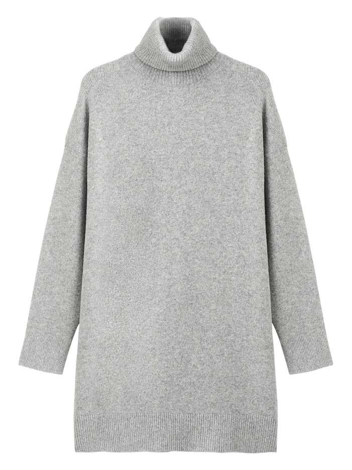 Robe courte grise effet...