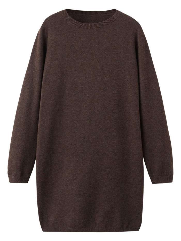 Robe marron coupe ample...