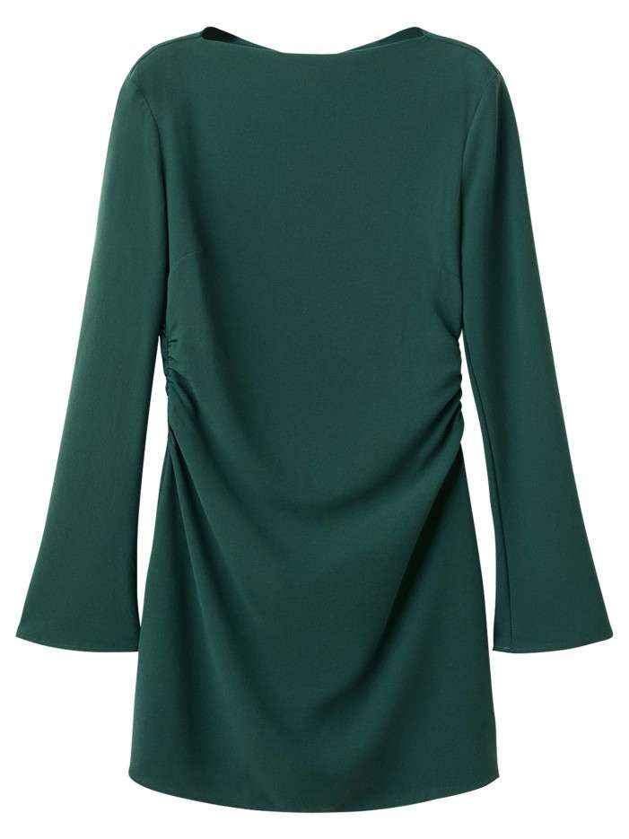 Robe courte verte coupe...