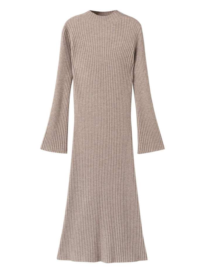 Robe longue beige pourvue...