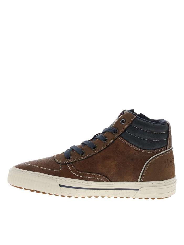 Sneakers brunes à talon...