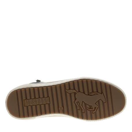 Sneakers brunes à talon plat avec des lacets et un zip latéral - Image 5